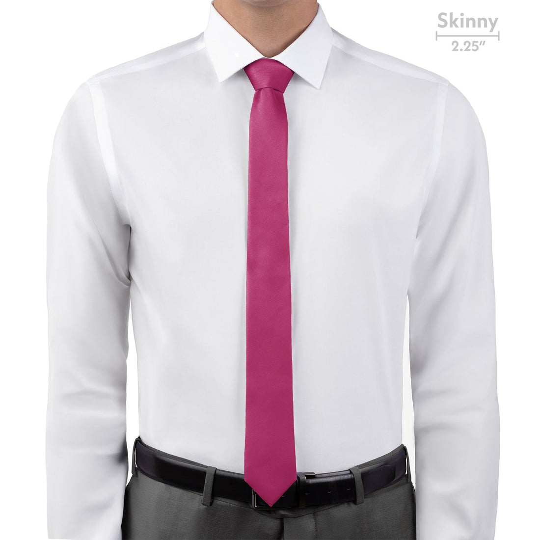 Azazie Fuchsia Necktie - Skinny - Knotty Tie Co.