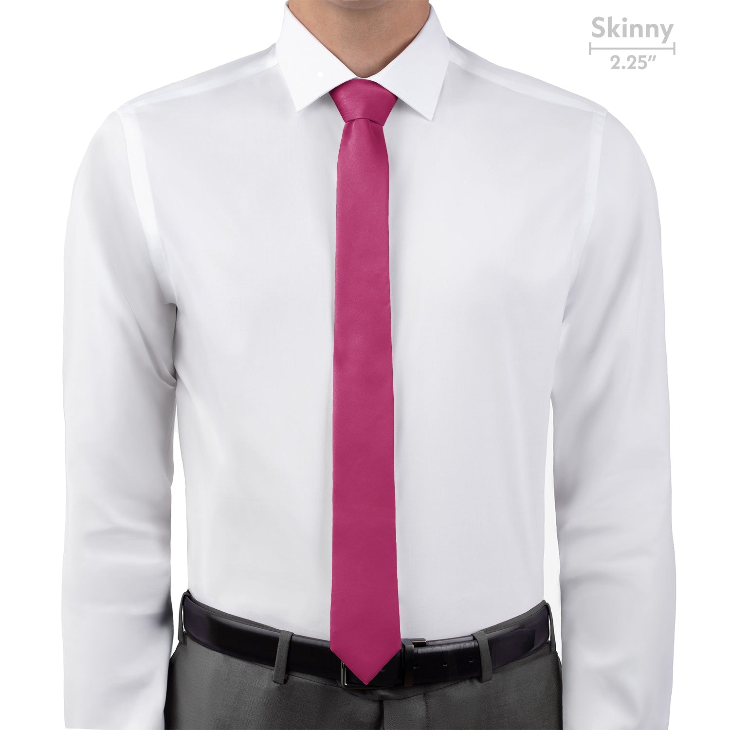 Azazie Fuchsia Necktie - Skinny - Knotty Tie Co.