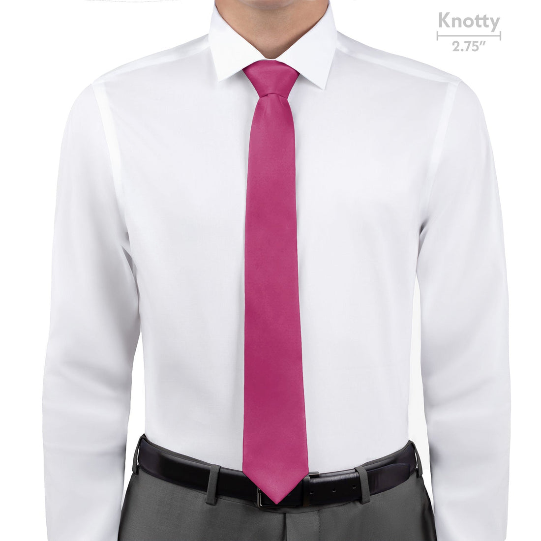 Azazie Fuchsia Necktie - Knotty - Knotty Tie Co.