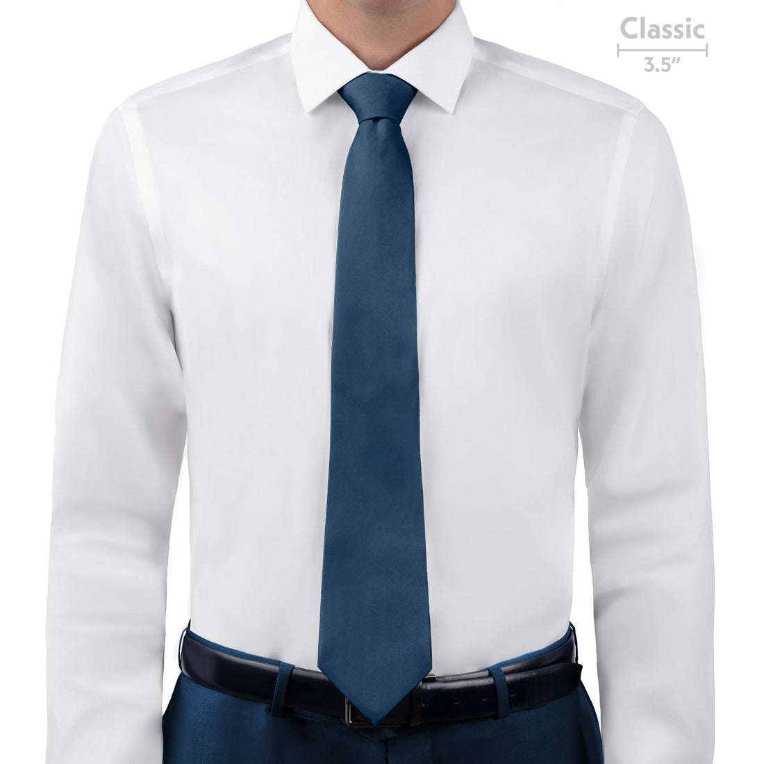 Azazie Ink Blue Necktie - Classic - Knotty Tie Co.