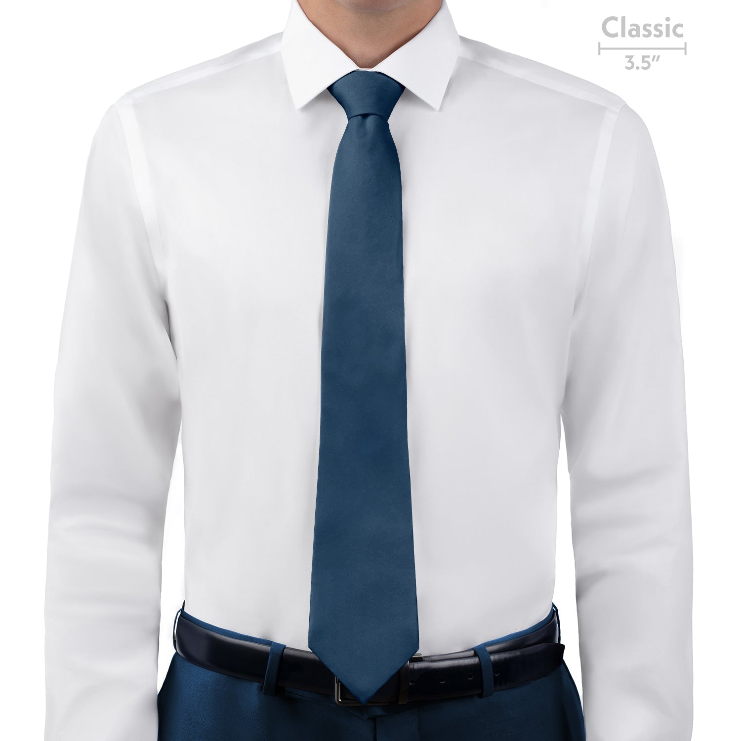 Azazie Ink Blue Necktie - Classic - Knotty Tie Co.