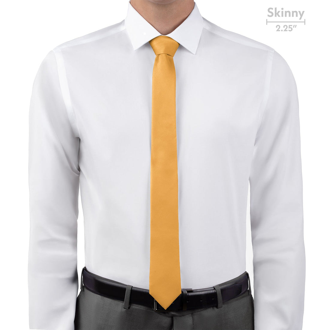 Azazie Marigold Necktie - Skinny - Knotty Tie Co.