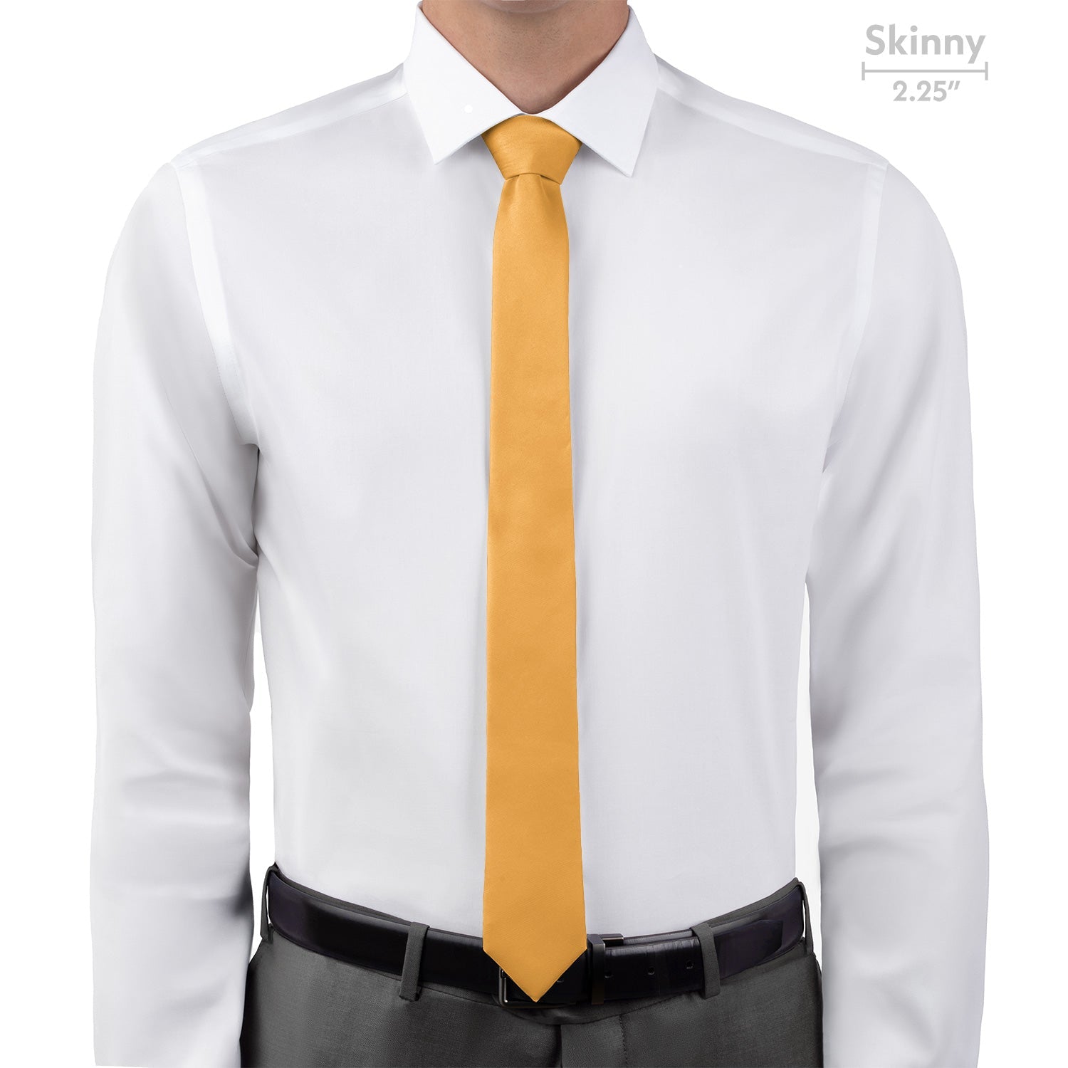 Azazie Marigold Necktie - Skinny - Knotty Tie Co.