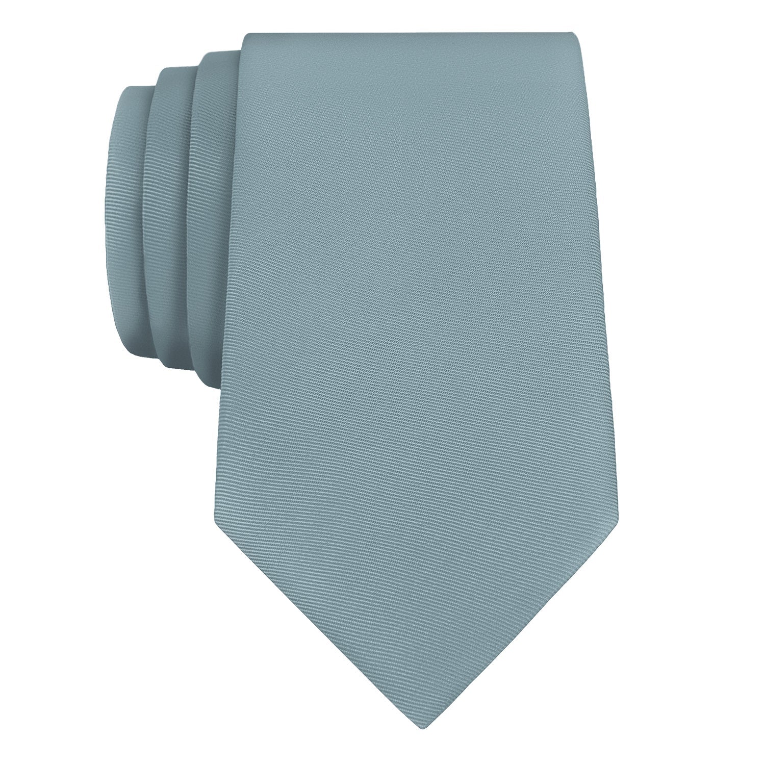 Azazie Moody Blue Necktie - Rolled - Knotty Tie Co.