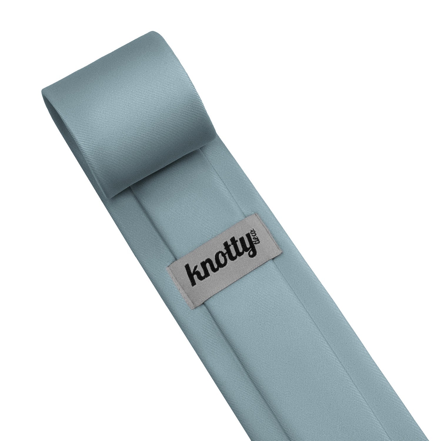 Azazie Moody Blue Necktie - Tag - Knotty Tie Co.