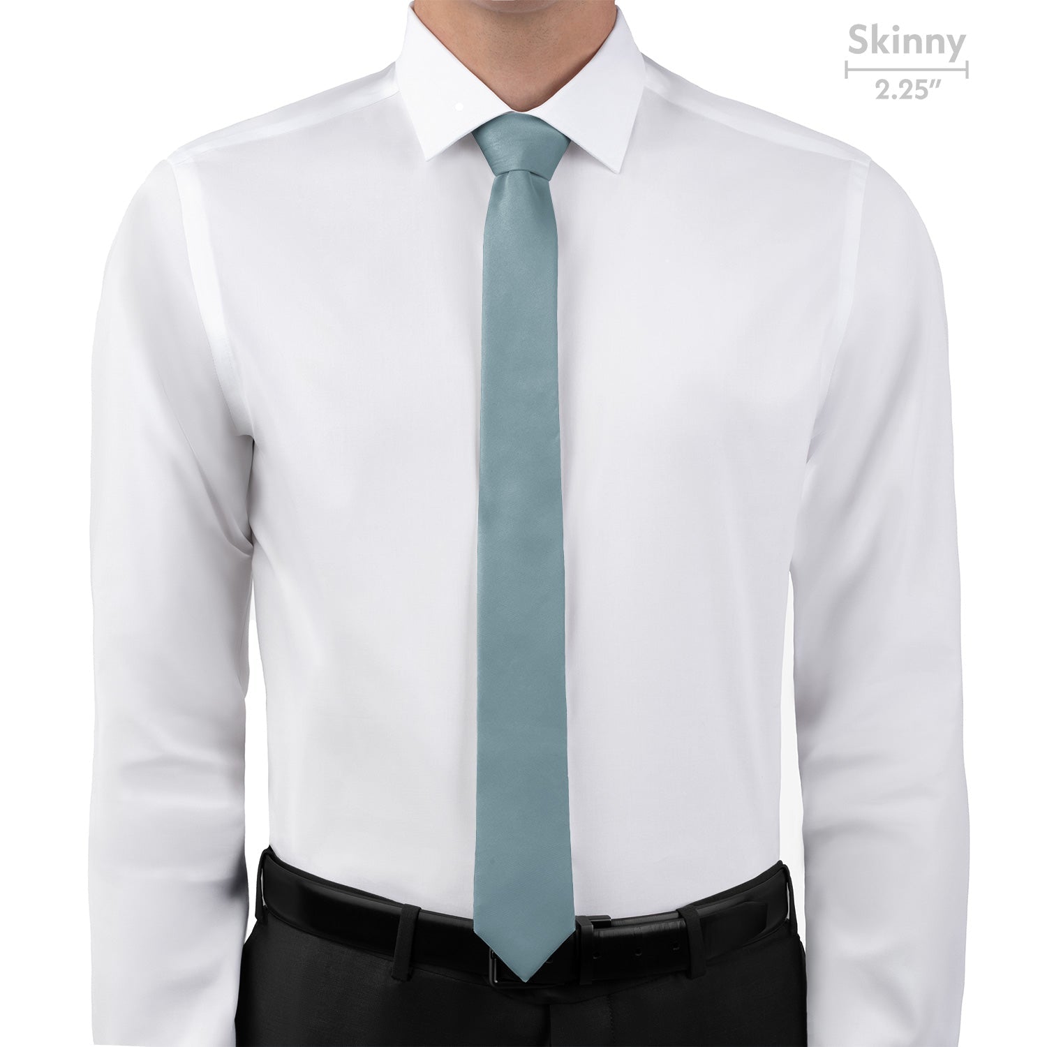 Azazie Moody Blue Necktie - Skinny - Knotty Tie Co.