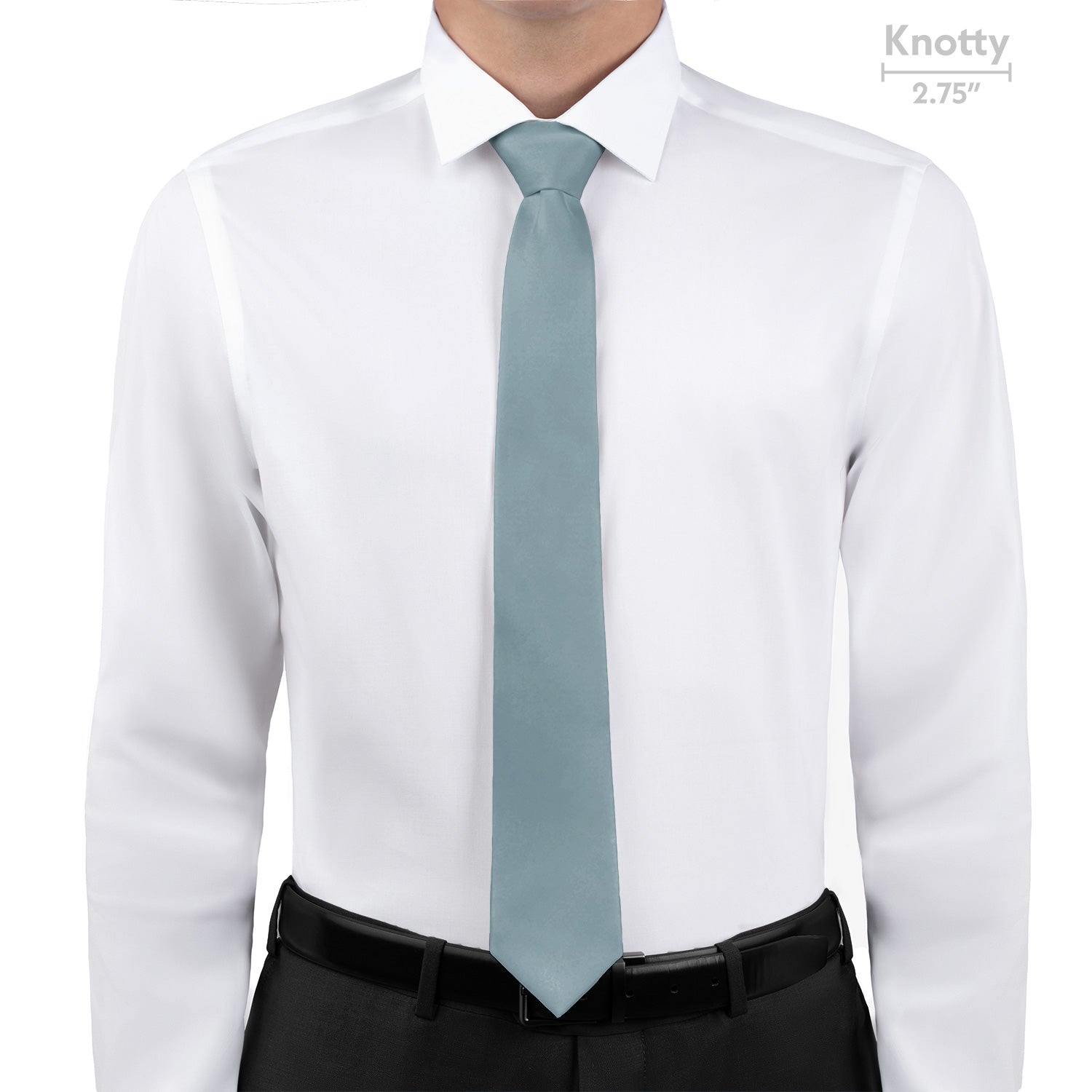 Azazie Moody Blue Necktie - Knotty - Knotty Tie Co.