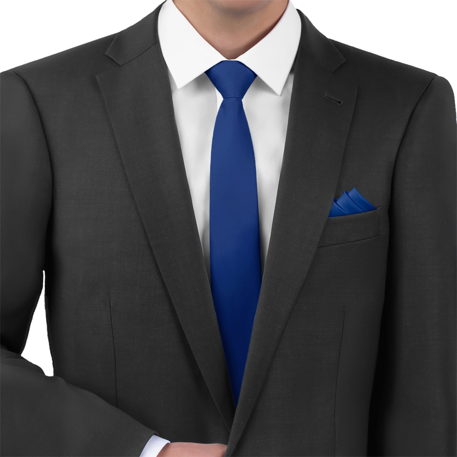 Azazie Navy Blue Necktie Skinny Knotty Classic Widths