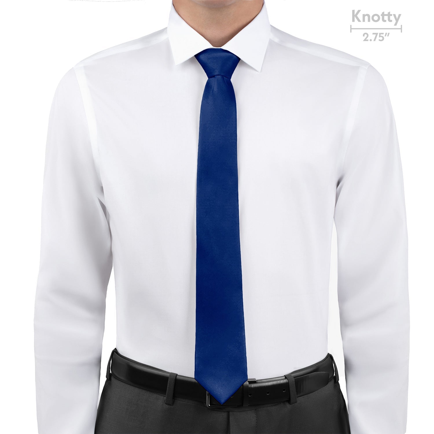 Azazie Navy Blue Necktie - Knotty - Knotty Tie Co.