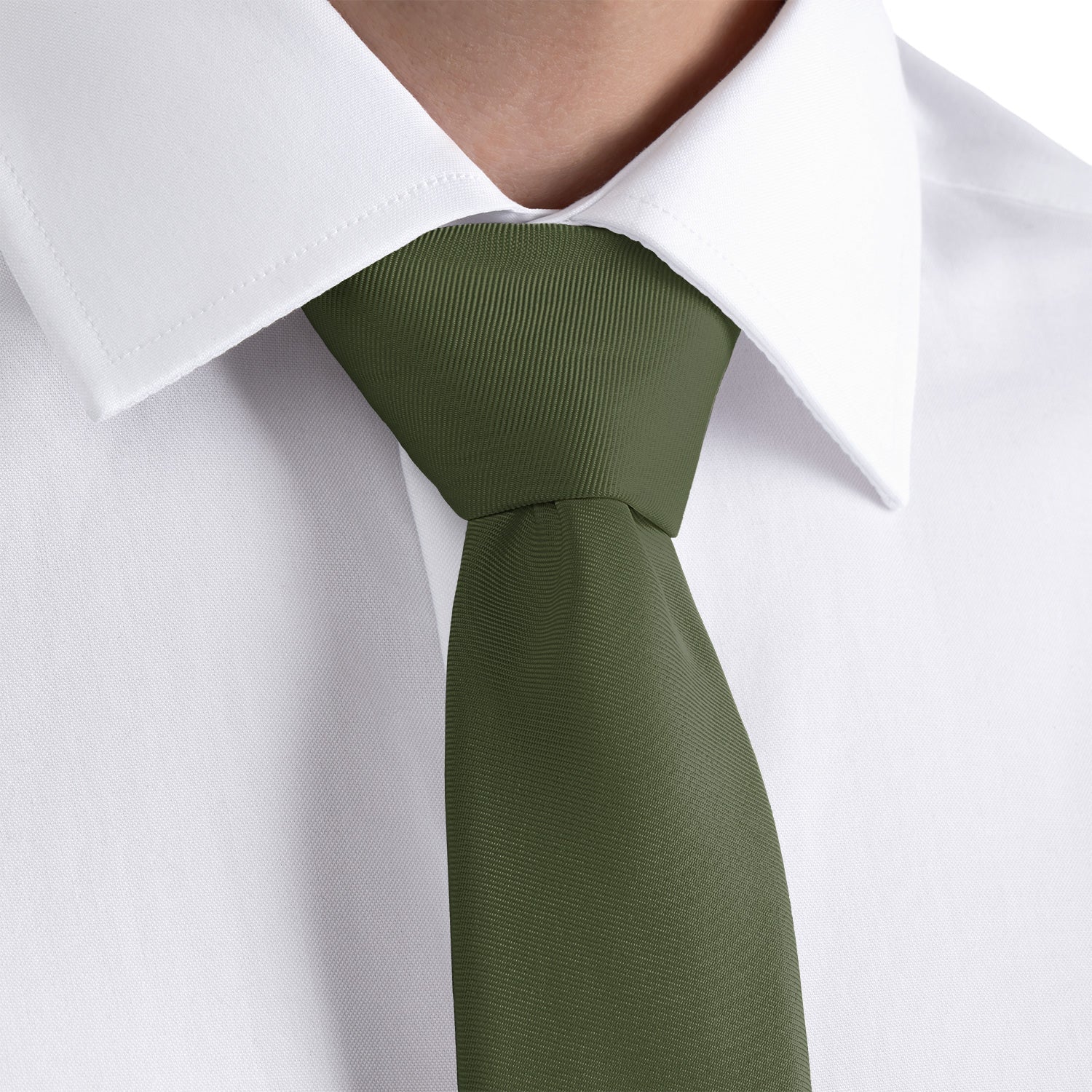 Azazie Olive Necktie - Dress Shirt - Knotty Tie Co.