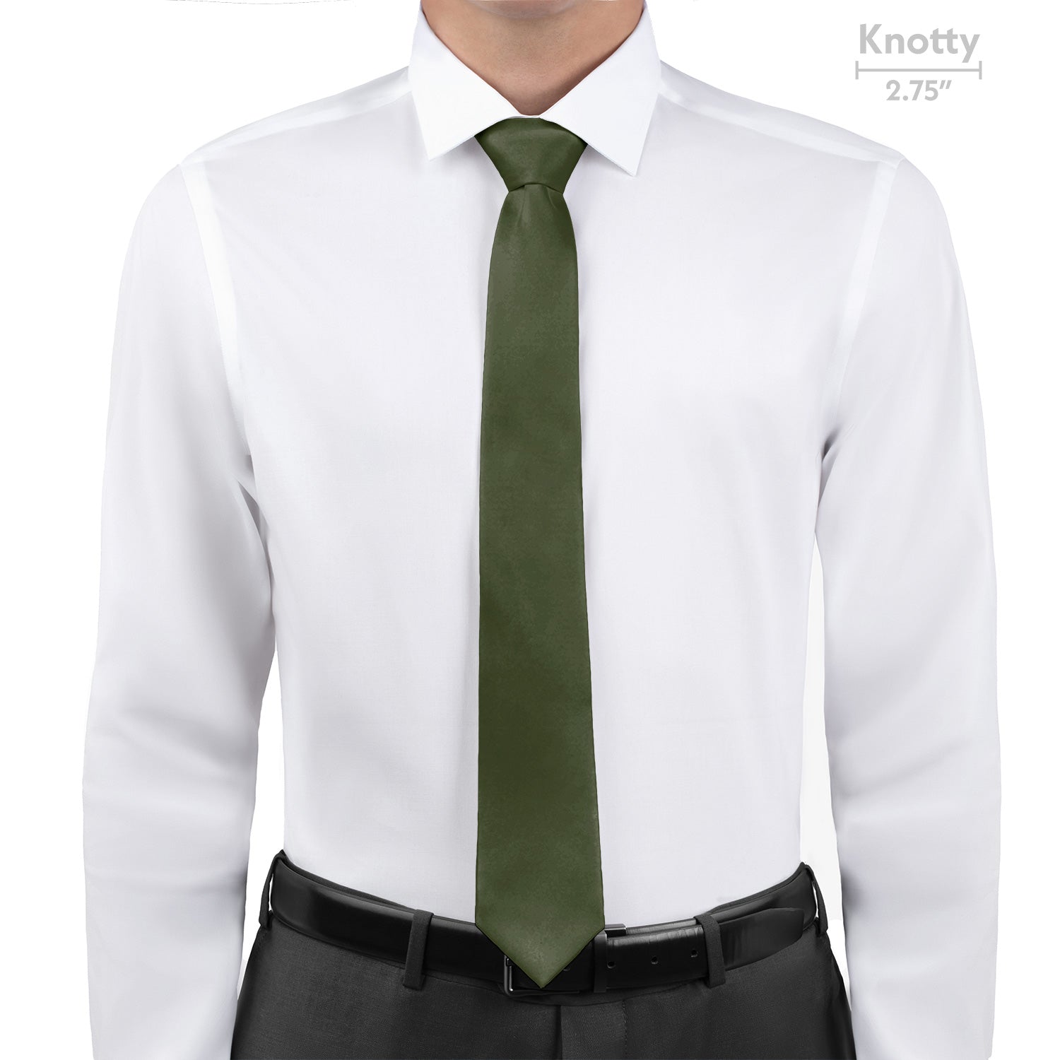 Azazie Olive Necktie - Knotty - Knotty Tie Co.