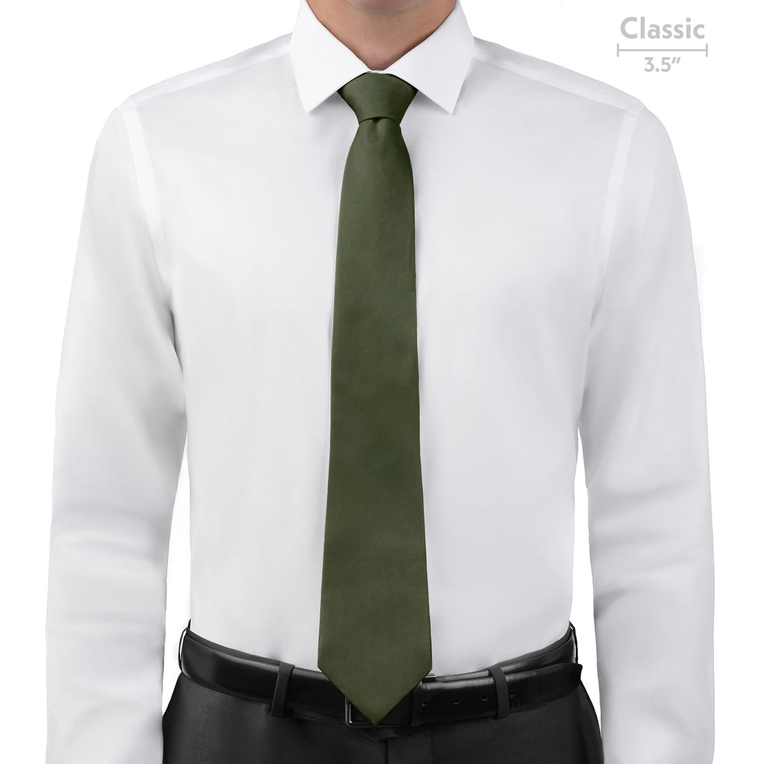 Azazie Olive Necktie - Classic - Knotty Tie Co.