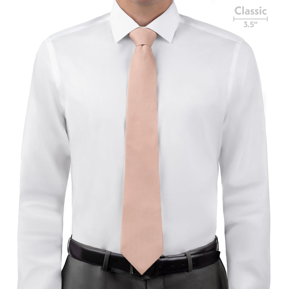 Azazie Pearl Pink Necktie - Classic - Knotty Tie Co.