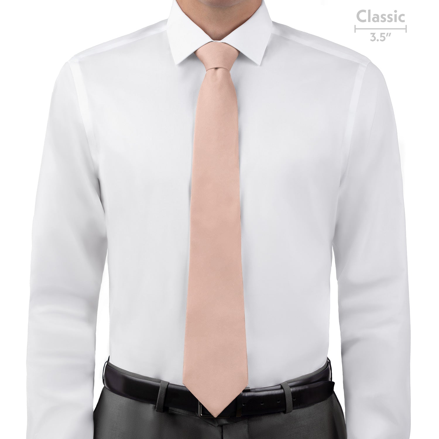 Azazie Pearl Pink Necktie - Classic - Knotty Tie Co.