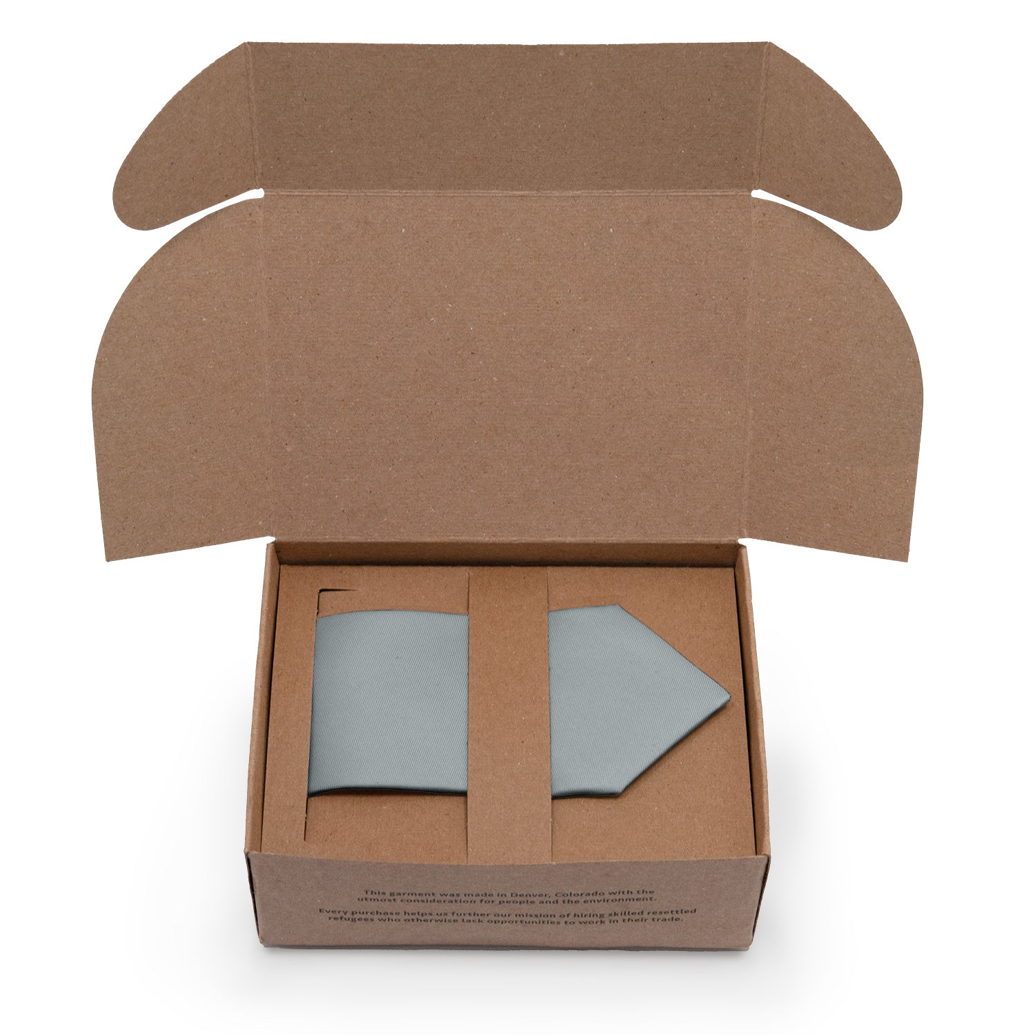 Azazie Pebble Necktie - Packaging - Knotty Tie Co.