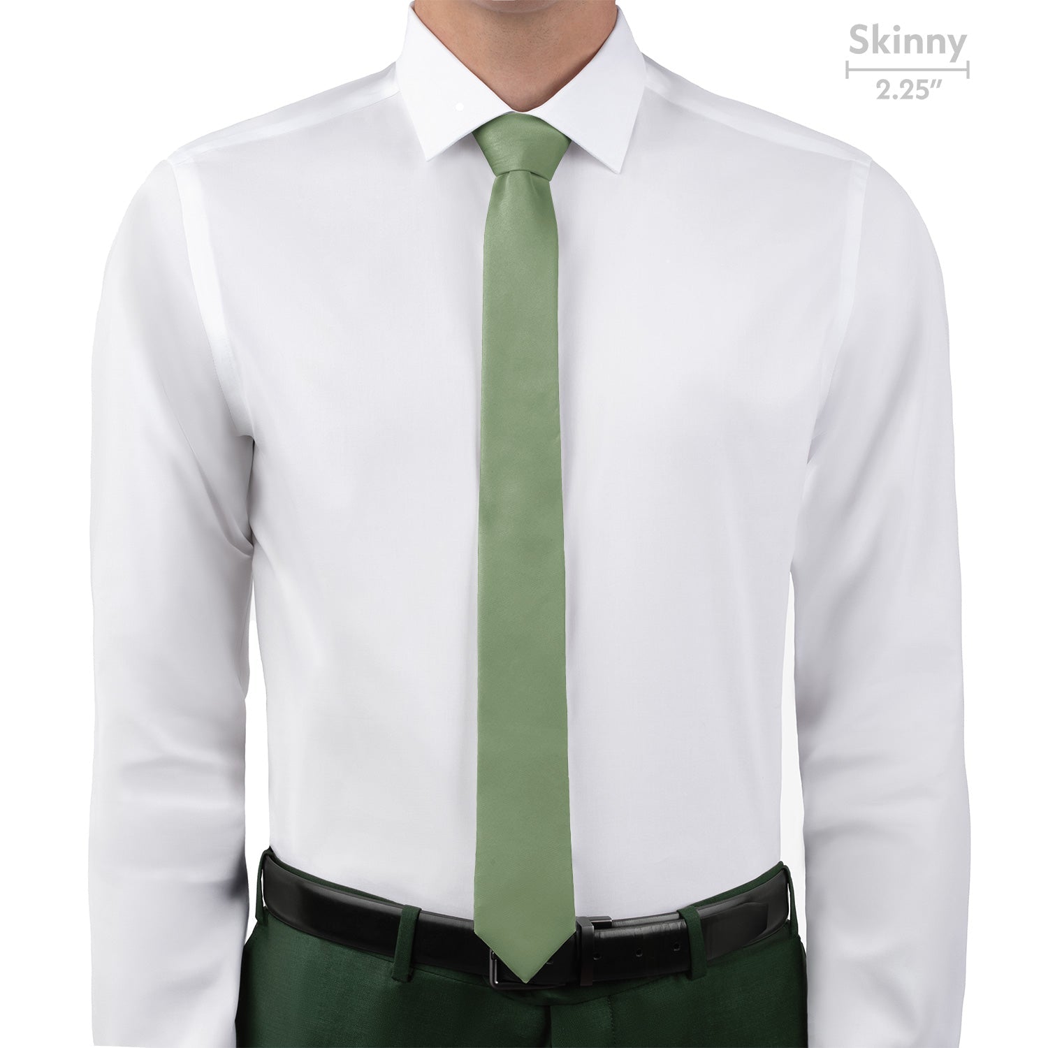 Azazie Pistachio Necktie - Skinny - Knotty Tie Co.