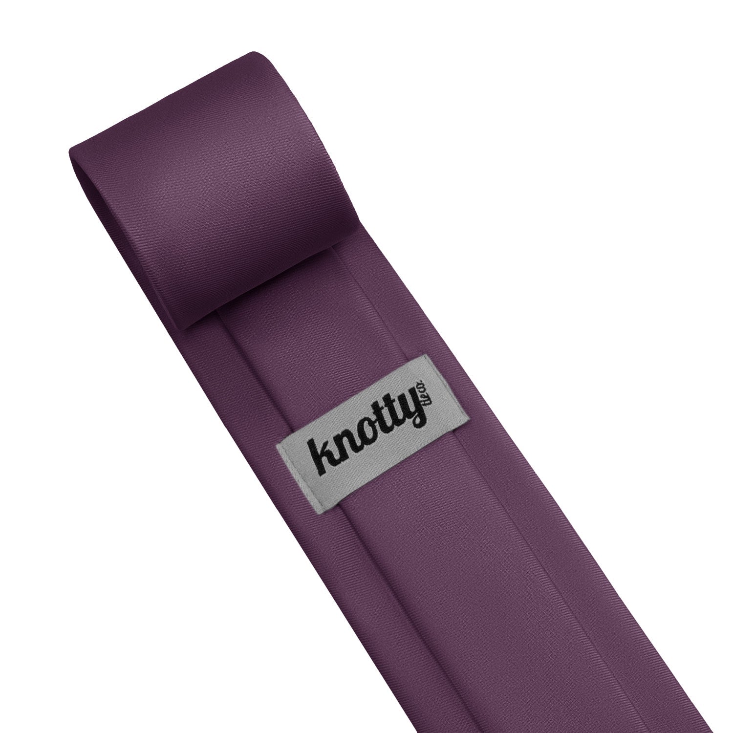 Azazie Plum Necktie - Tag - Knotty Tie Co.
