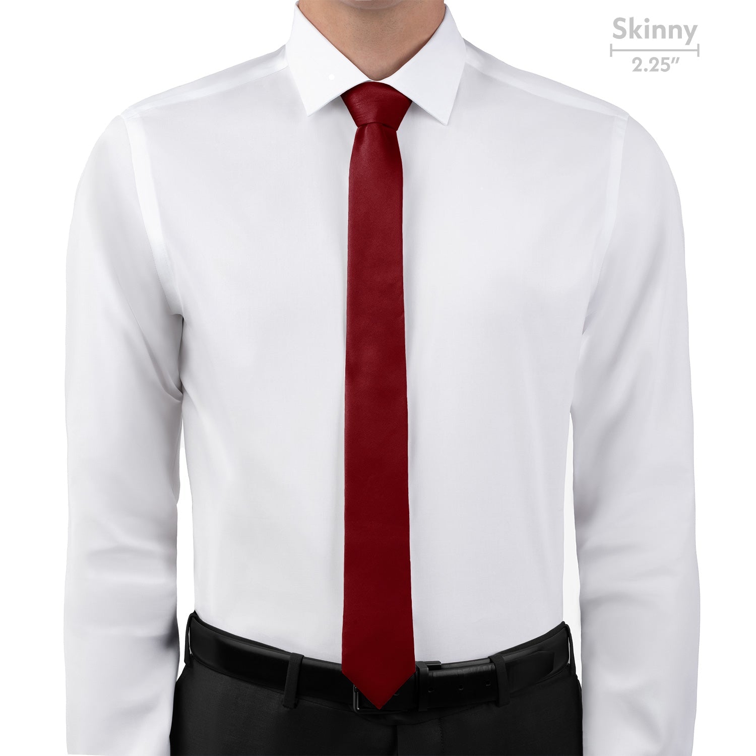 Azazie Pomegranate Necktie - Skinny - Knotty Tie Co.