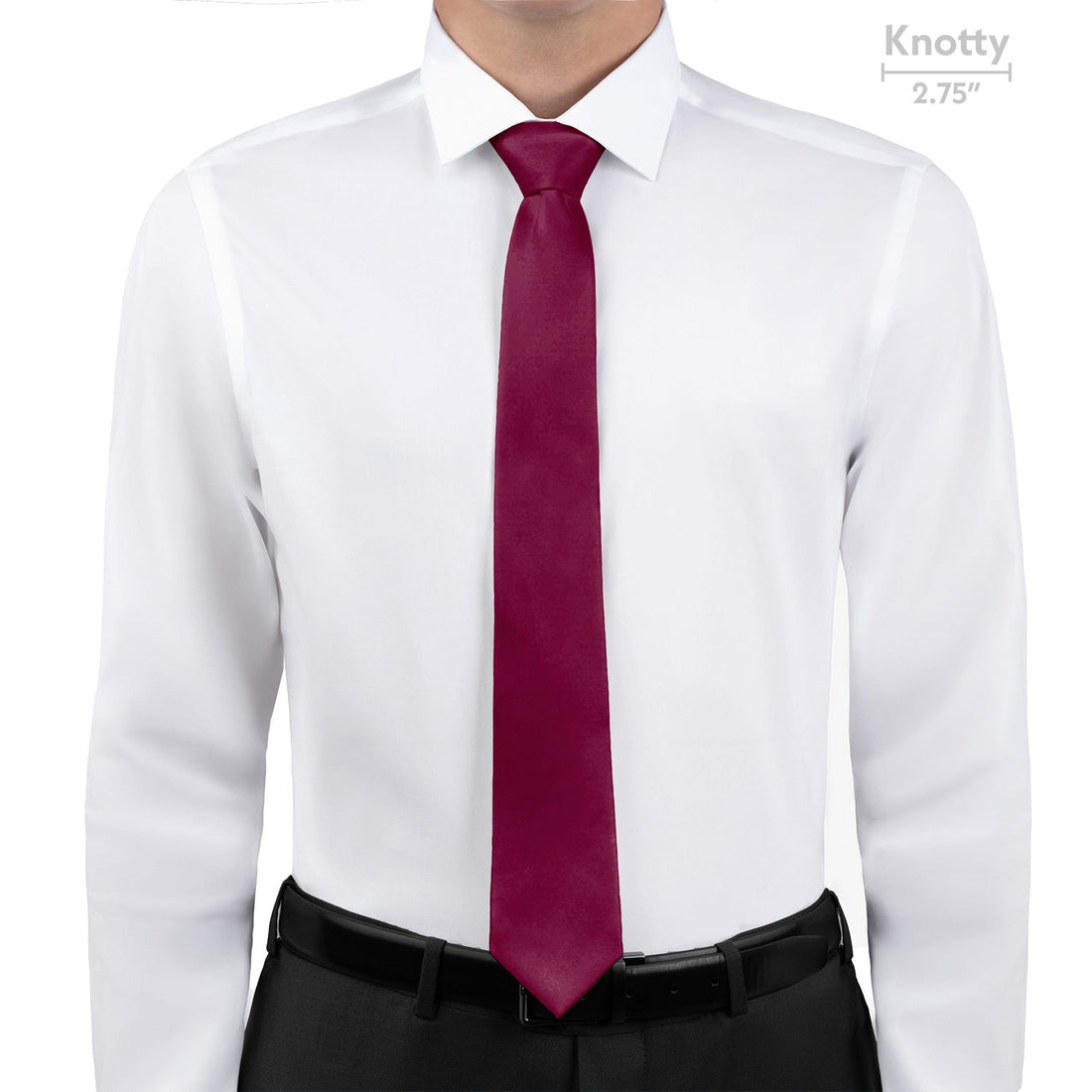Azazie Raspberry Necktie - Knotty - Knotty Tie Co.