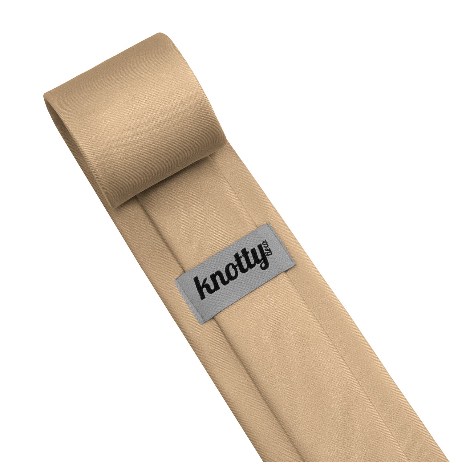Azazie Sand Necktie - Tag - Knotty Tie Co.