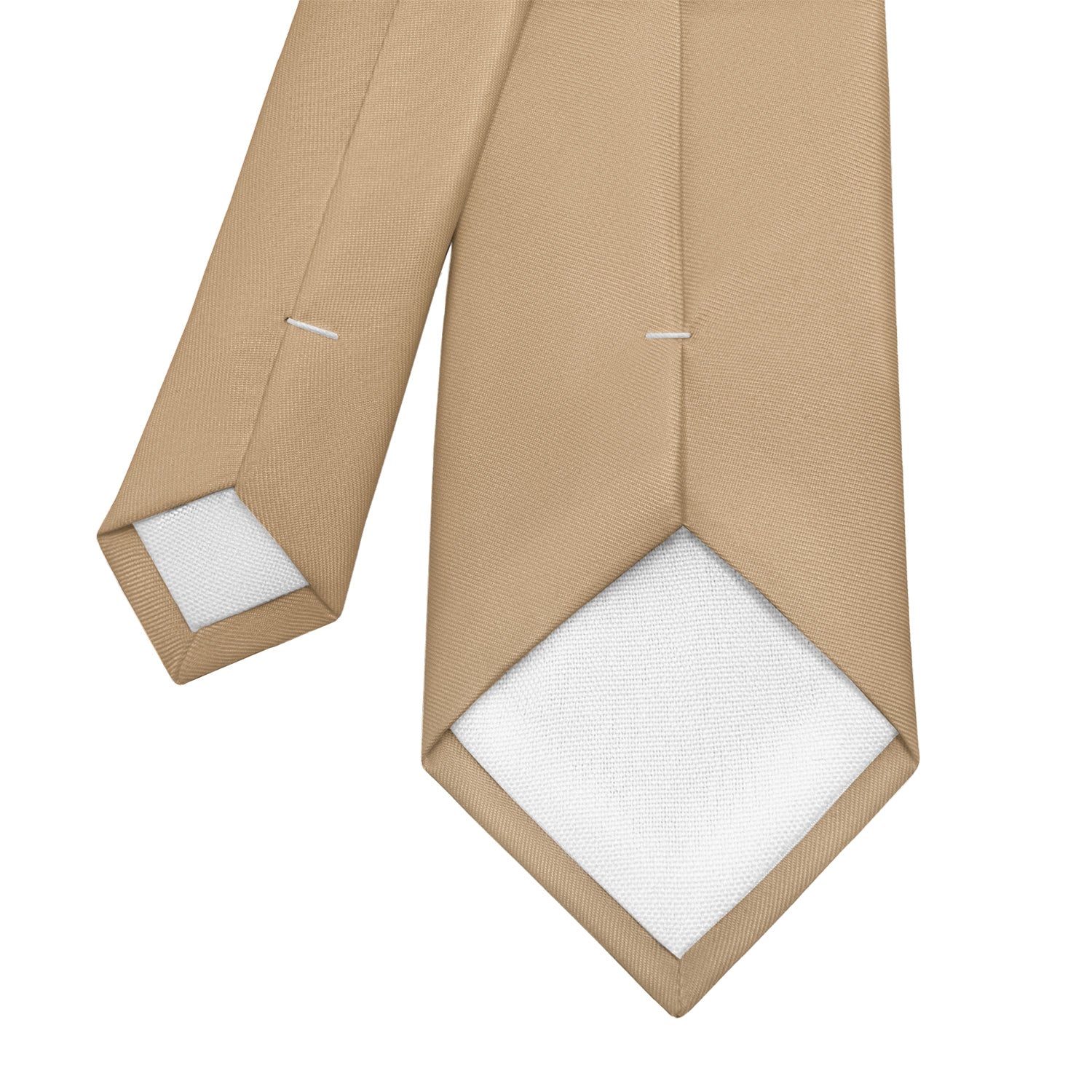 Azazie Sand Necktie - Tipping - Knotty Tie Co.