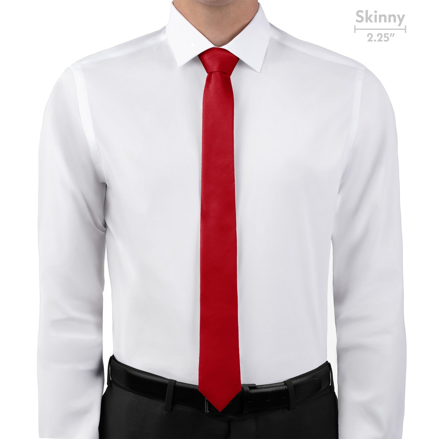 Azazie Scarlet Necktie - Skinny - Knotty Tie Co.