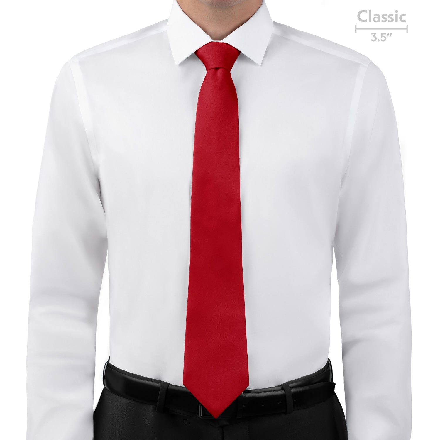 Azazie Scarlet Necktie - Classic - Knotty Tie Co.