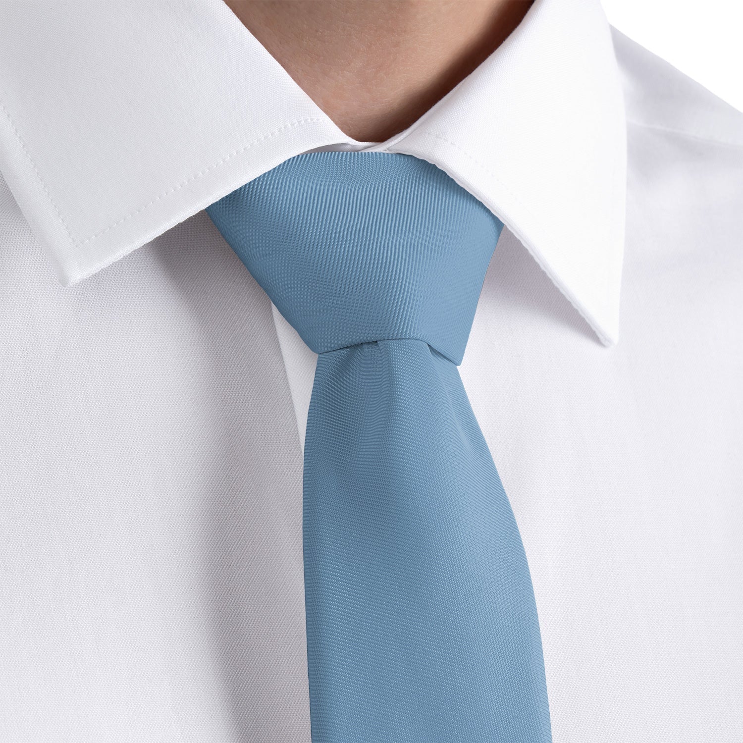 Azazie Steel Blue Necktie - Dress Shirt - Knotty Tie Co.