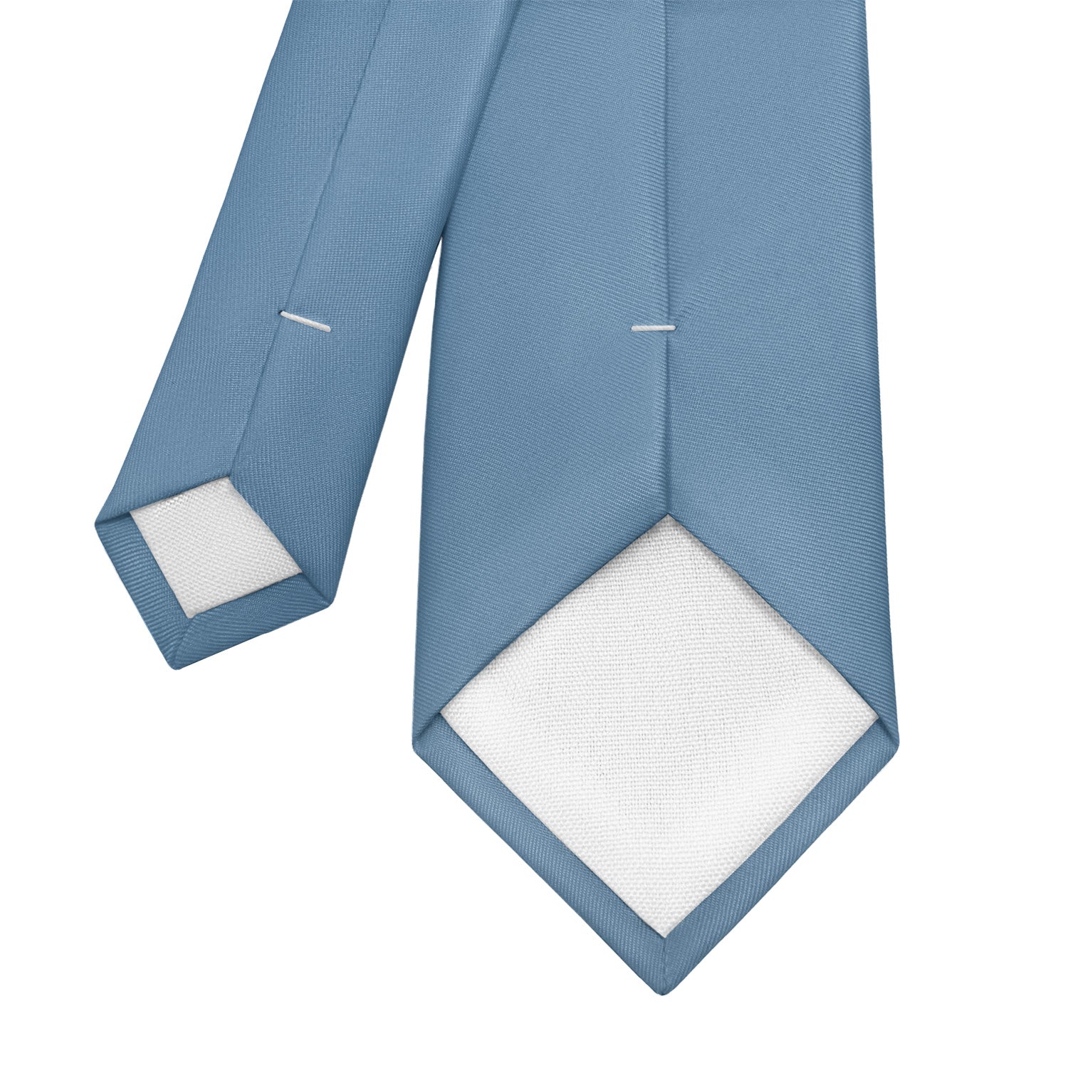 Azazie Steel Blue Necktie - Tipping - Knotty Tie Co.