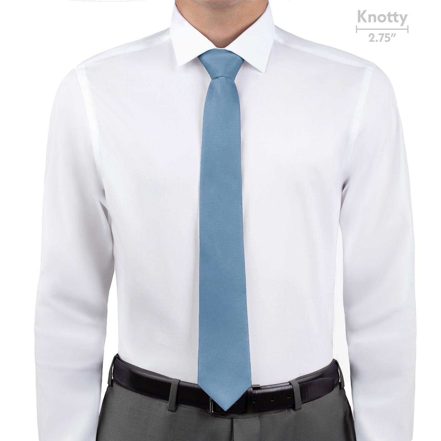 Azazie Steel Blue Necktie - Knotty - Knotty Tie Co.
