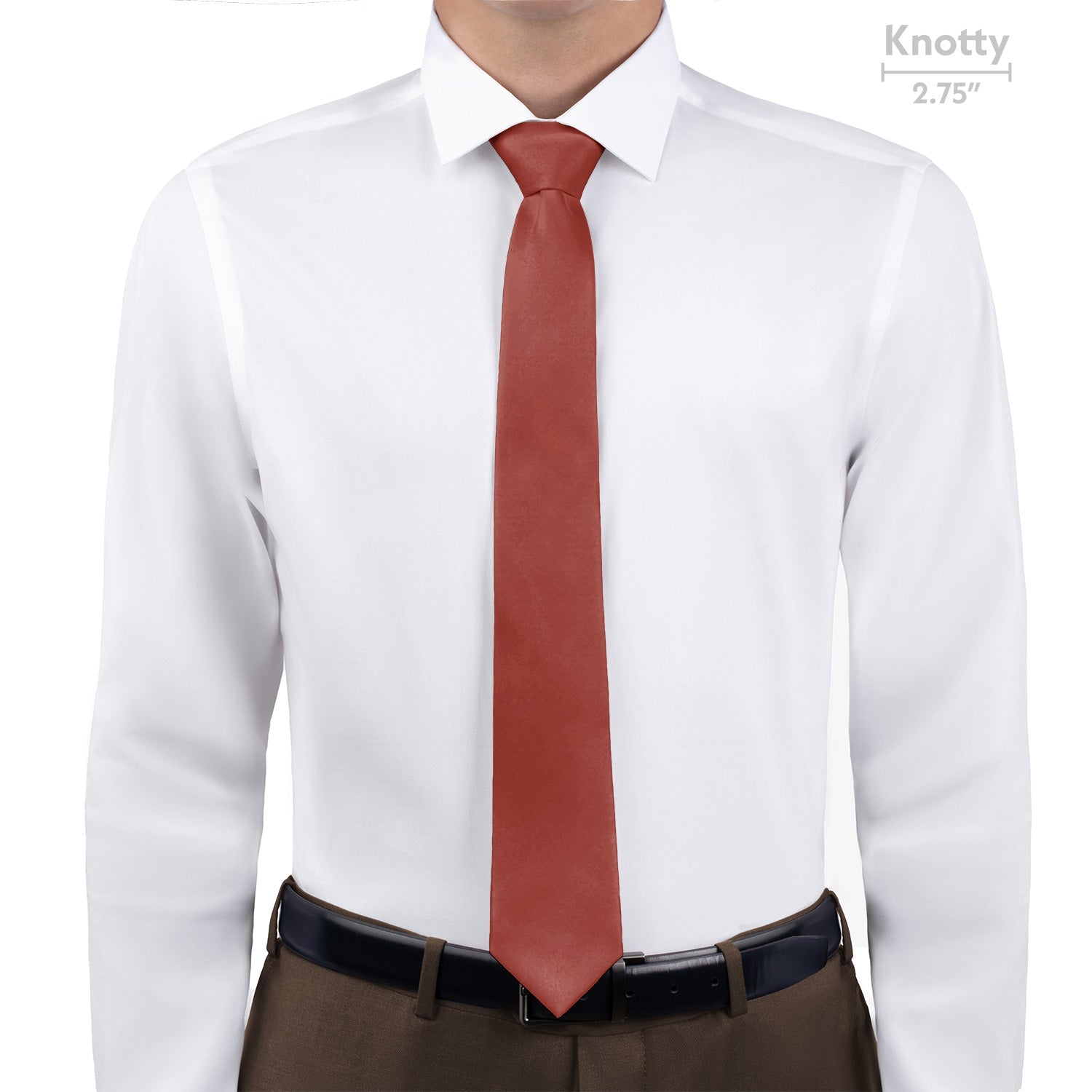 Azazie Terracotta Necktie - Knotty - Knotty Tie Co.