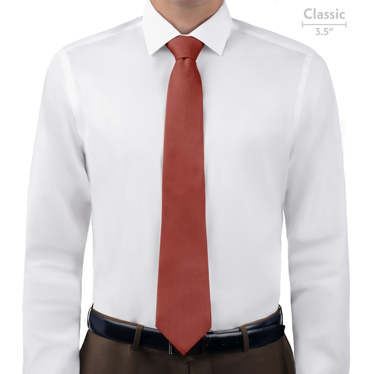 Azazie Terracotta Necktie - Classic - Knotty Tie Co.