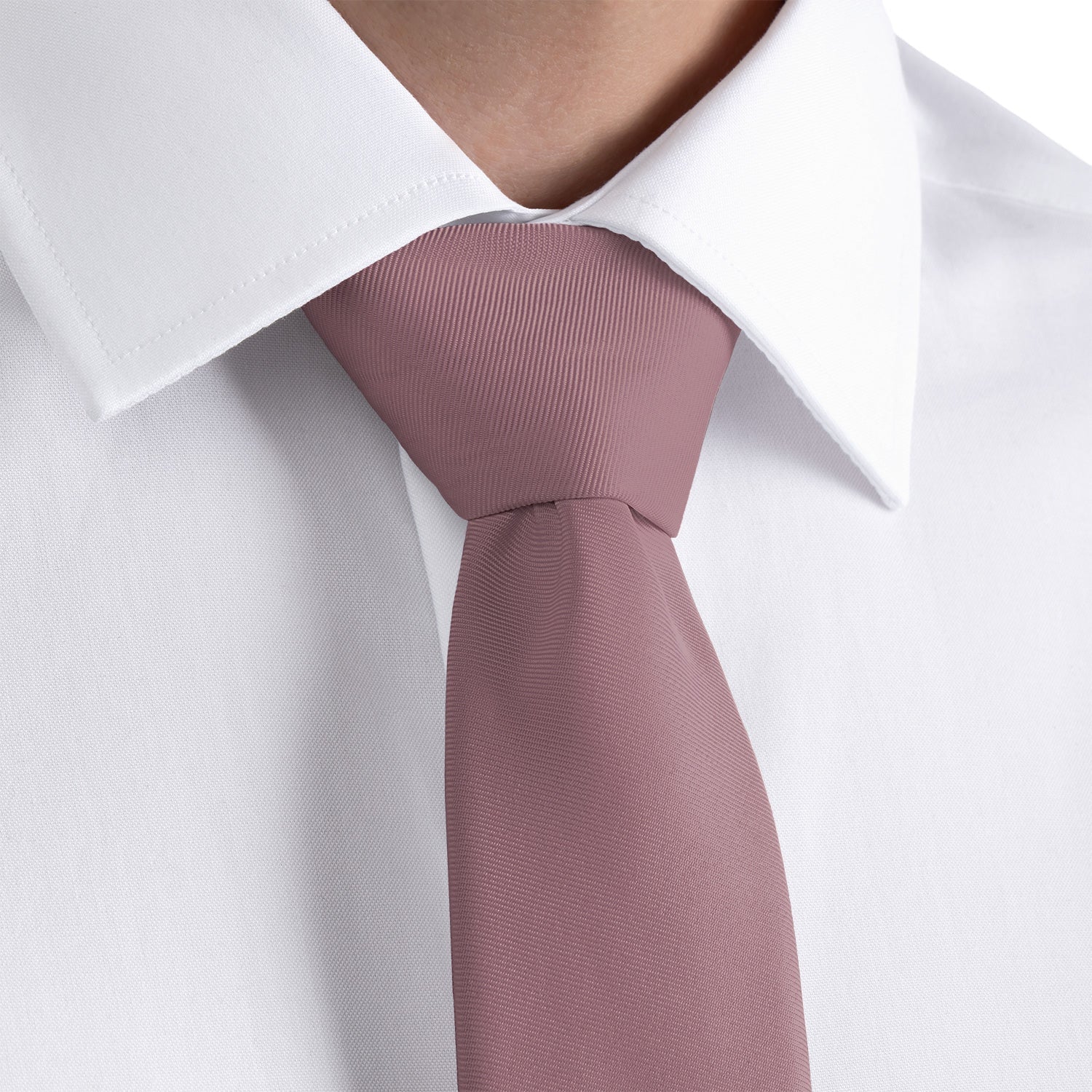 Azazie Vintage Mauve Necktie - Rolled - Knotty Tie Co.