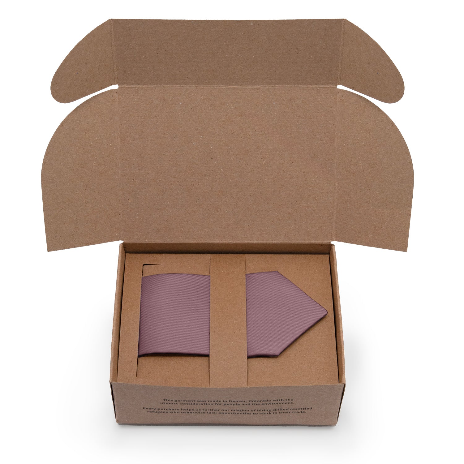 Azazie Vintage Mauve Necktie - Packaging - Knotty Tie Co.