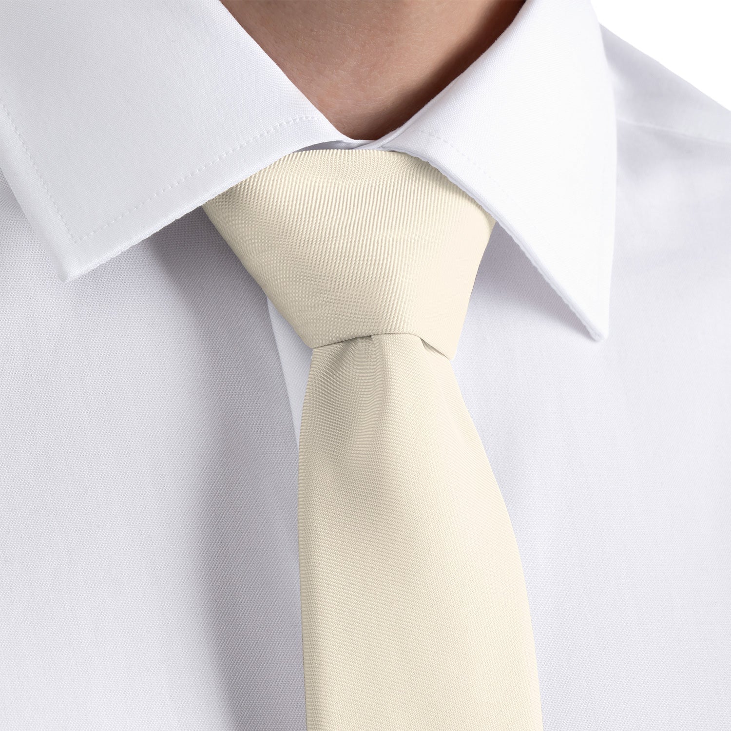 Azazie White Alabaster Necktie - Dress Shirt - Knotty Tie Co.