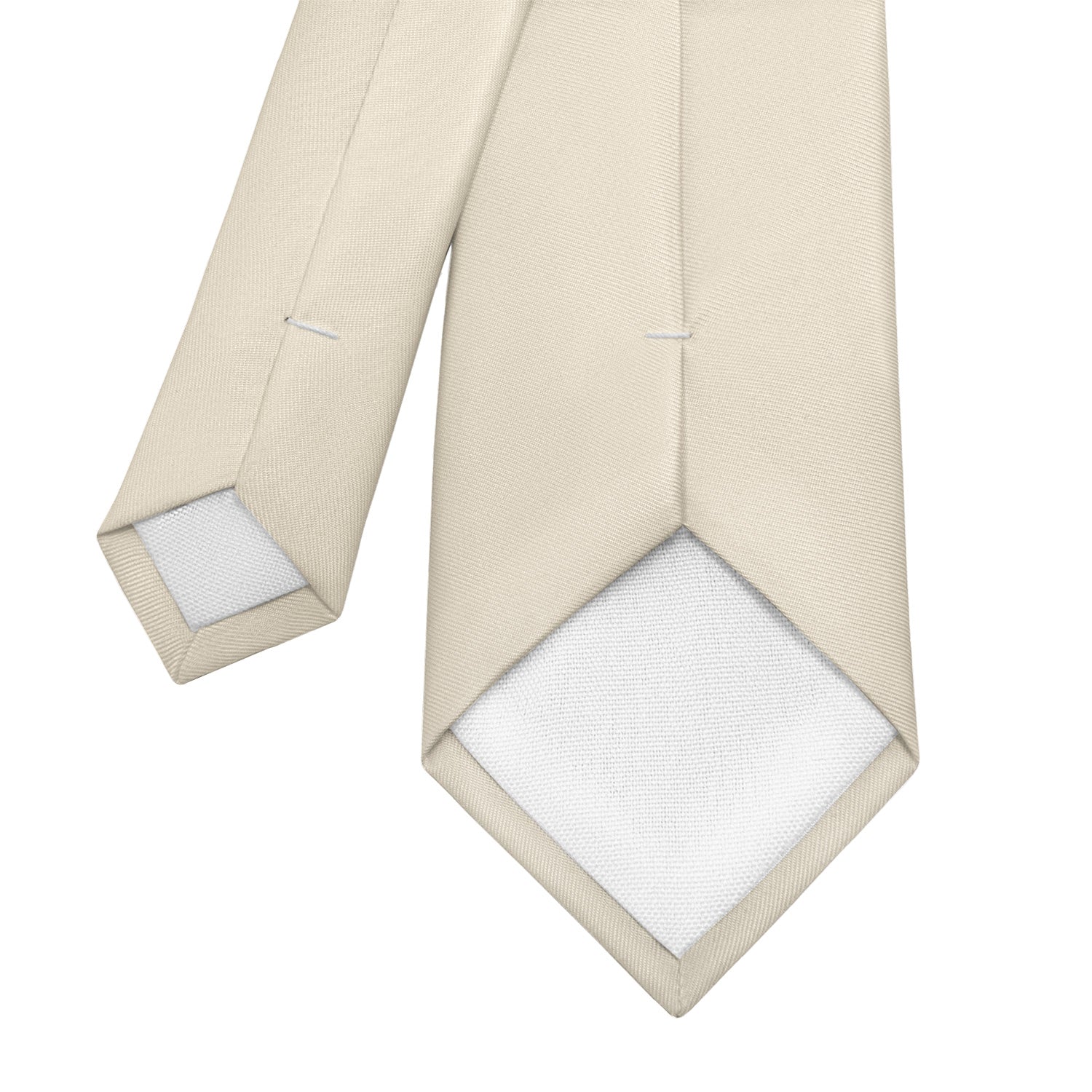Azazie White Alabaster Necktie - Tipping - Knotty Tie Co.