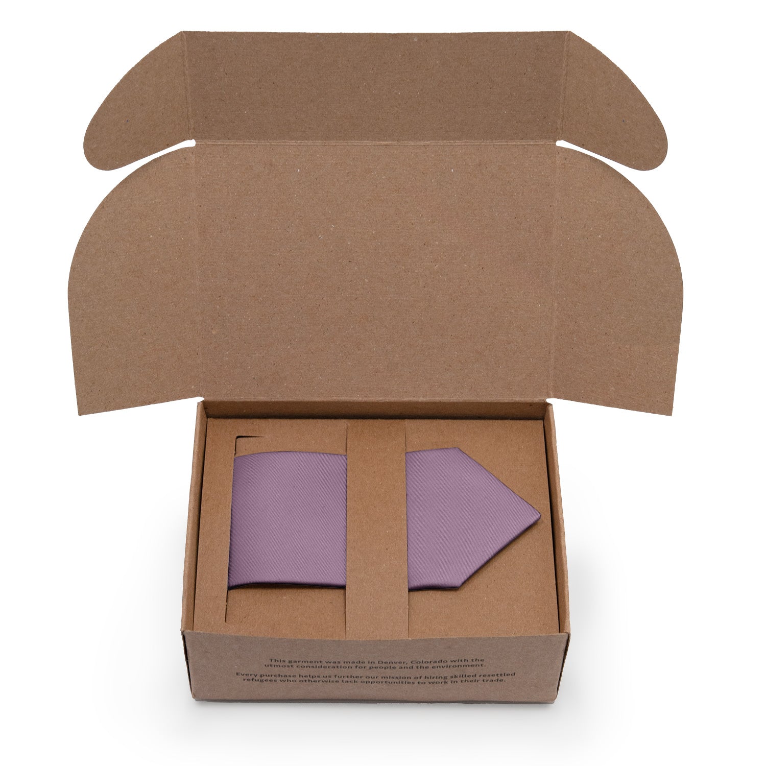 Azazie Wisteria Necktie - Packaging - Knotty Tie Co.