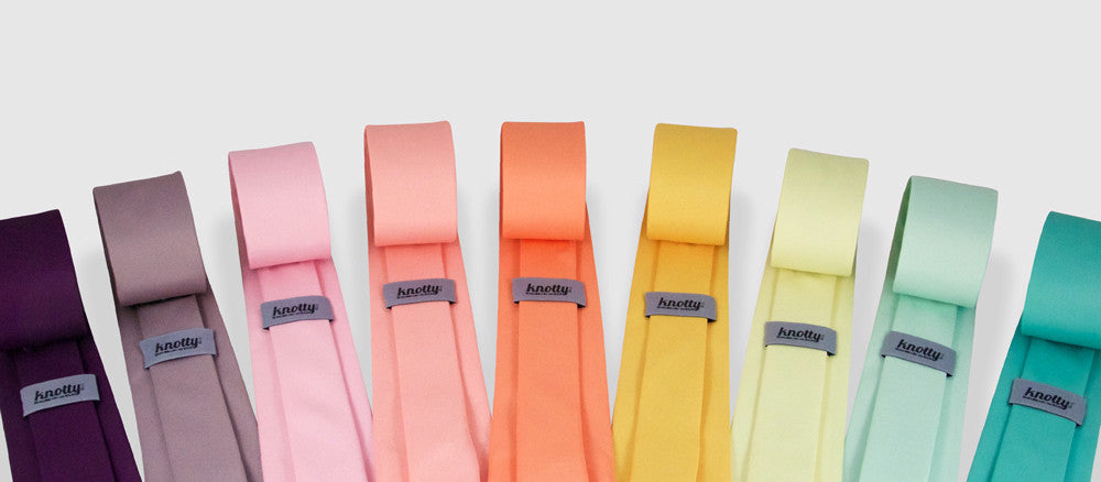Azazie solid colored neckties