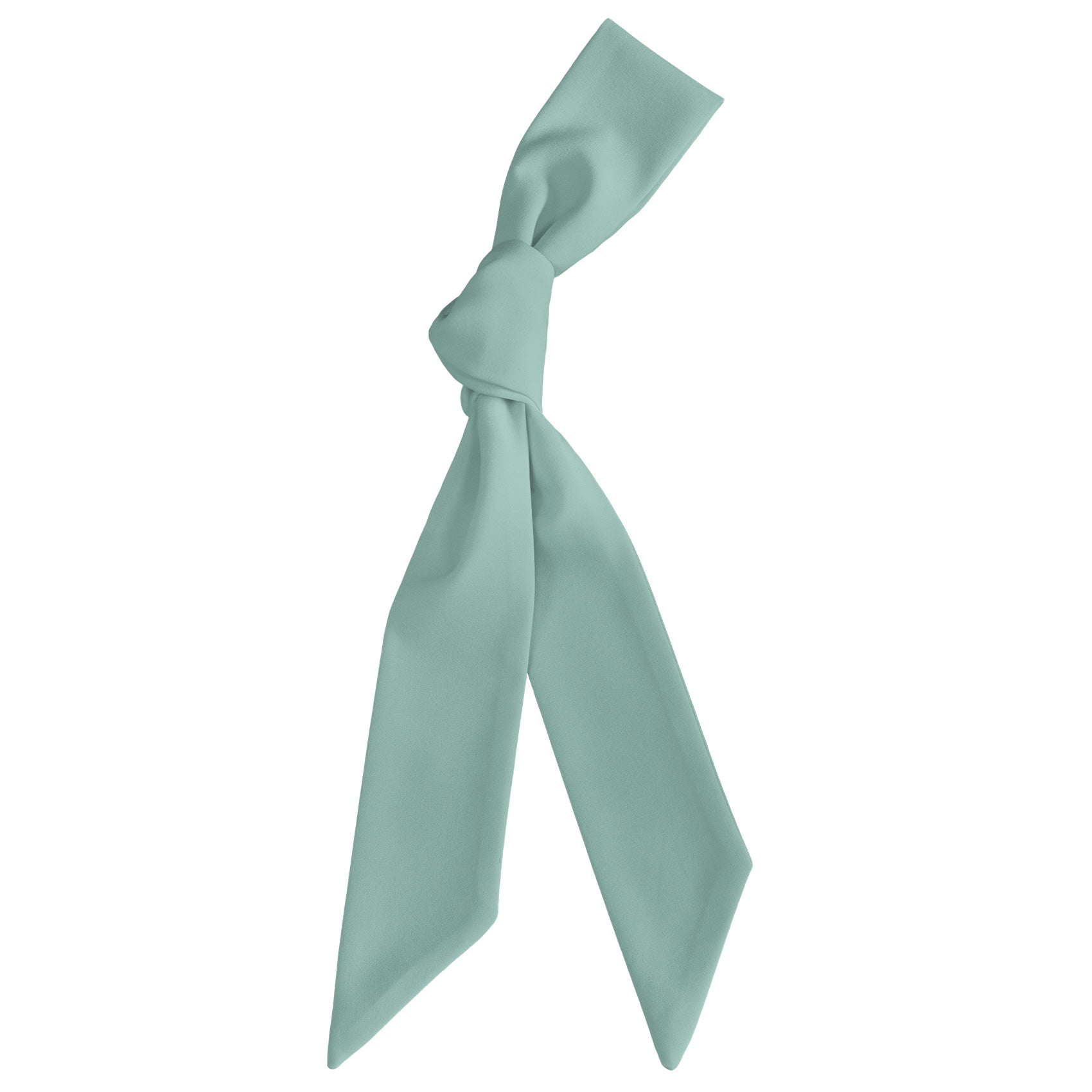 Azazie Aqua Hair Scarf - Scarf Tied Into Knot - Knotty Tie Co.