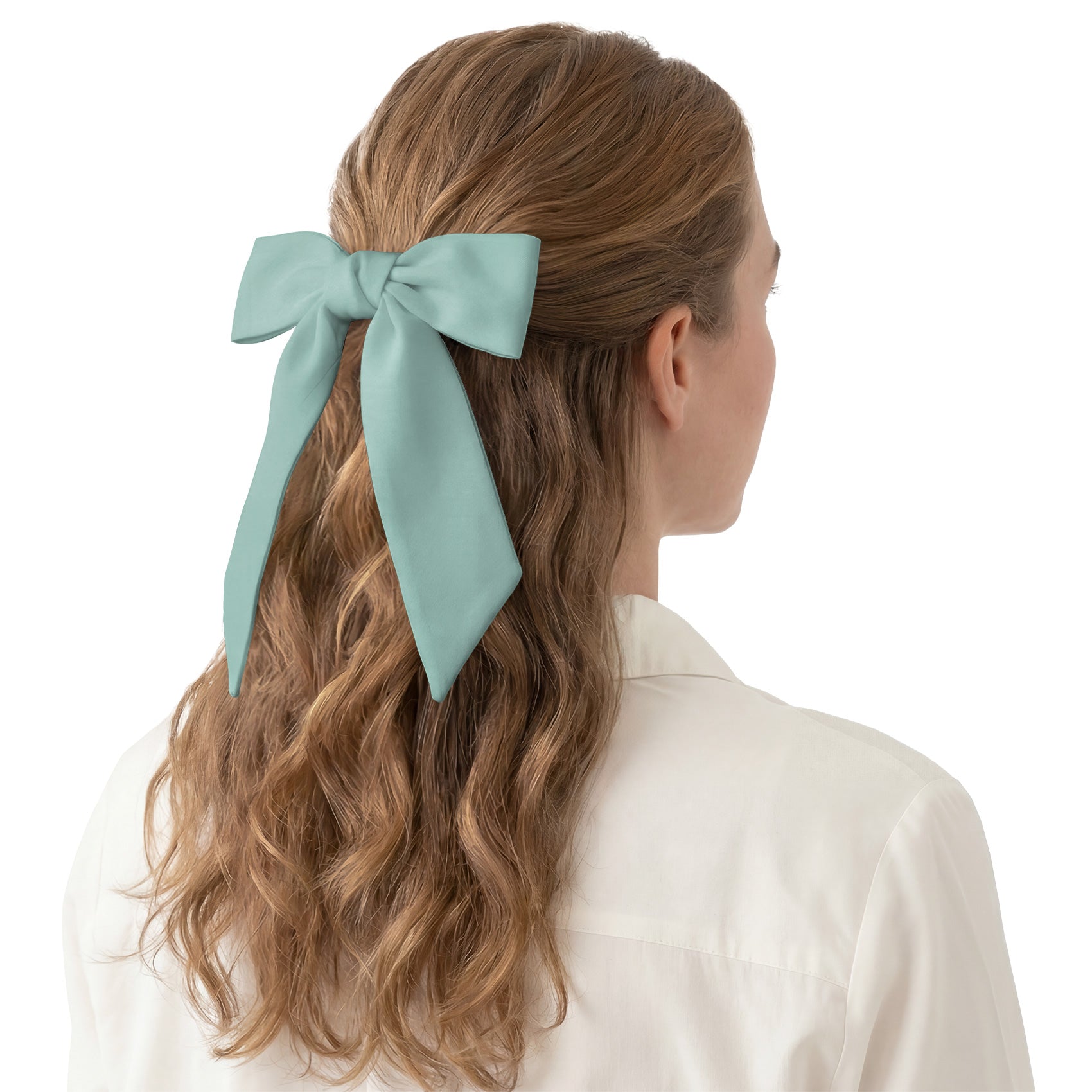 Azazie Aqua Hair Scarf - Hair Scarf - Knotty Tie Co.