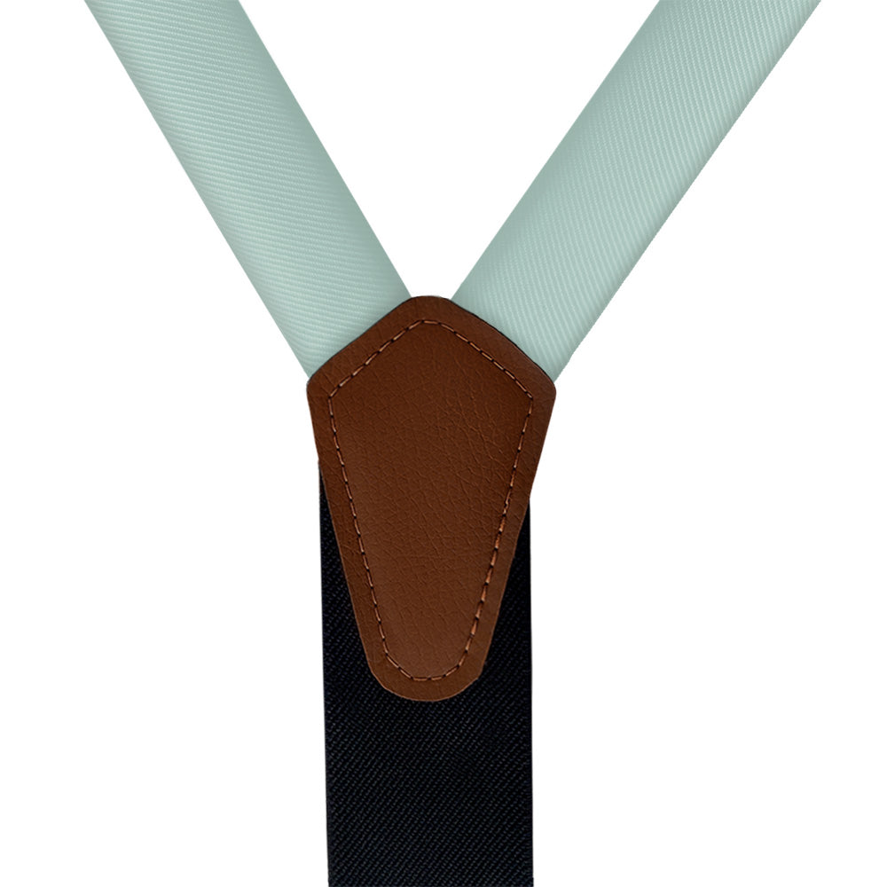 Azazie Aqua Suspenders - Vegan Leather Y-Back - Knotty Tie Co.