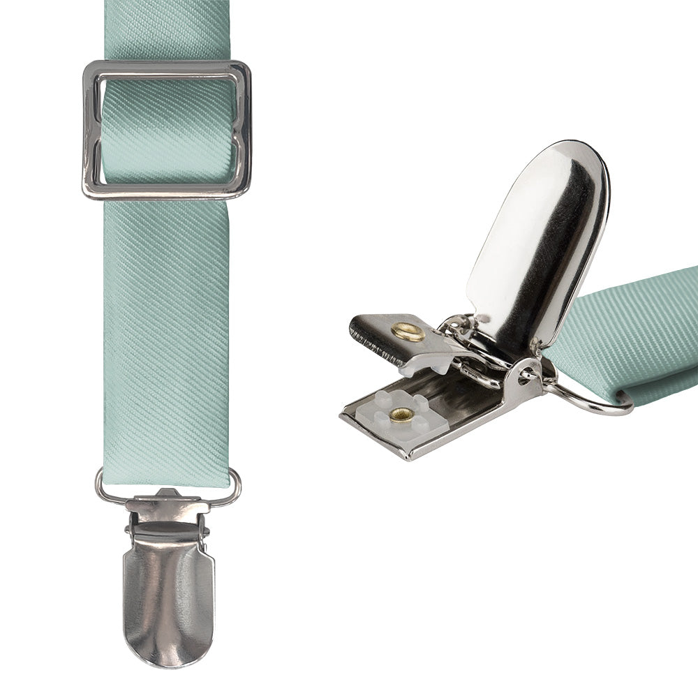Azazie Aqua Suspenders - Hardware and Strap - Knotty Tie Co.