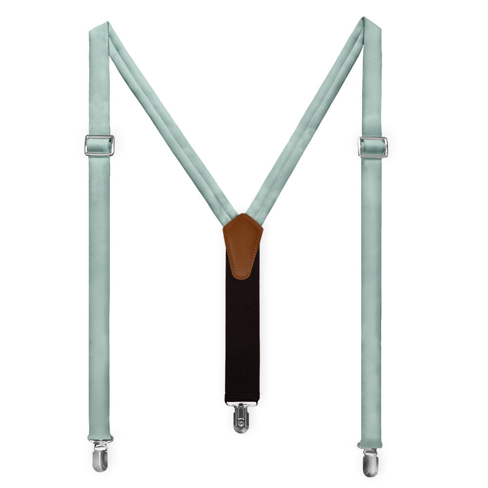 Azazie Aqua Suspenders - Full Front View - Knotty Tie Co.
