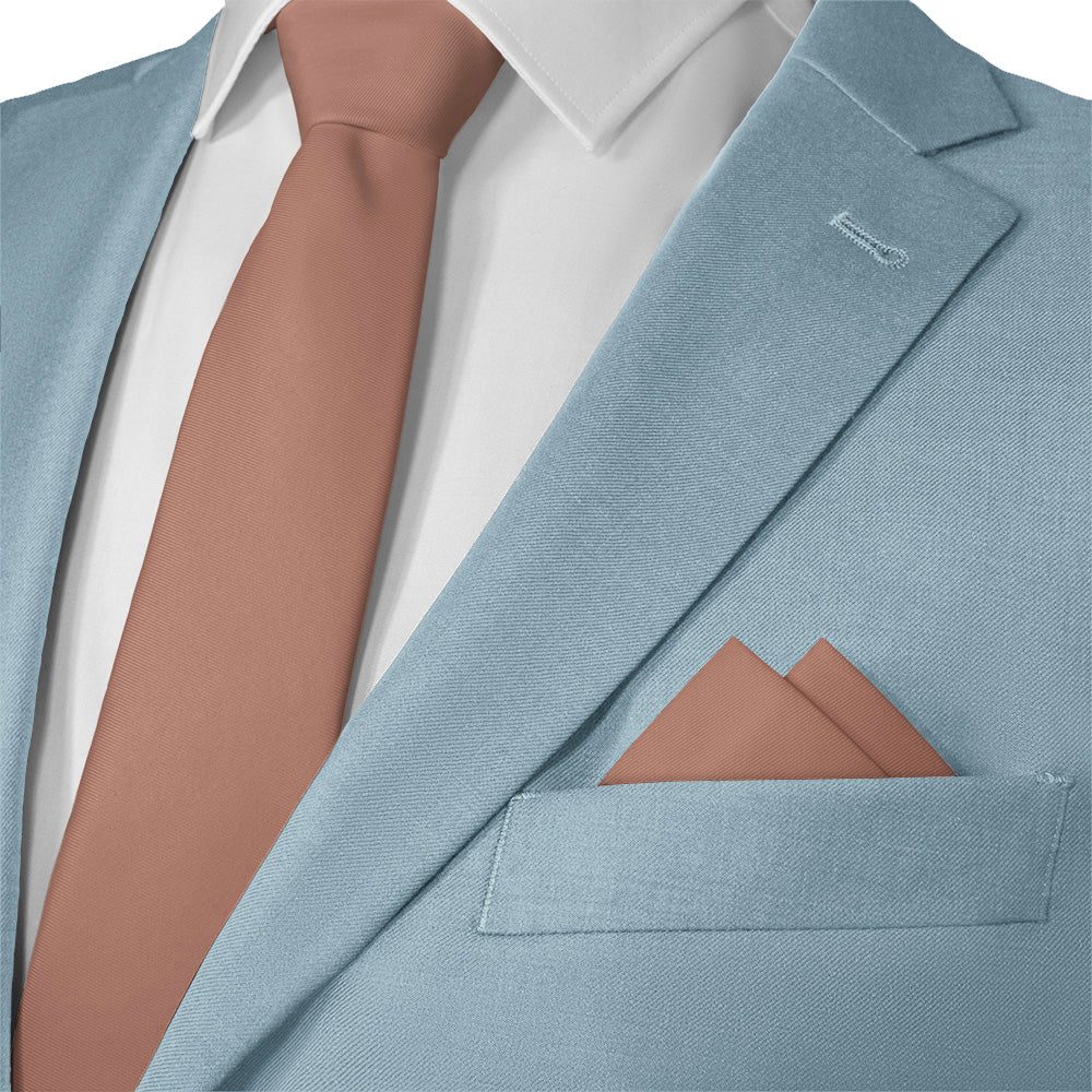 Azazie Bronzer Pocket Square - Matching Necktie- Knotty Tie Co.