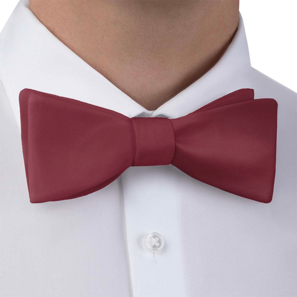 Azazie Burgundy Bow Tie - Self Tie Bow Tie - Knotty Tie Co.