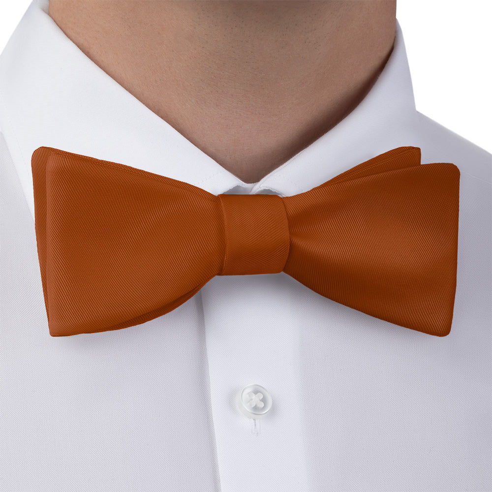 Azazie Burnt Orange Bow Tie - Bow Tie with Dress Shirt - Knotty Tie Co.