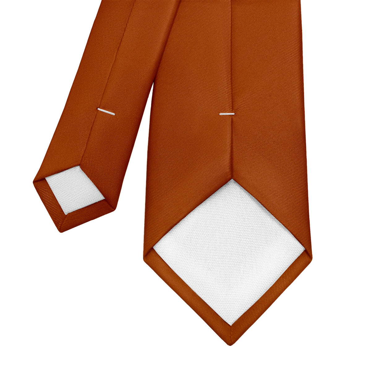 Azazie Burnt Orange Necktie - Tipping - Knotty Tie Co.