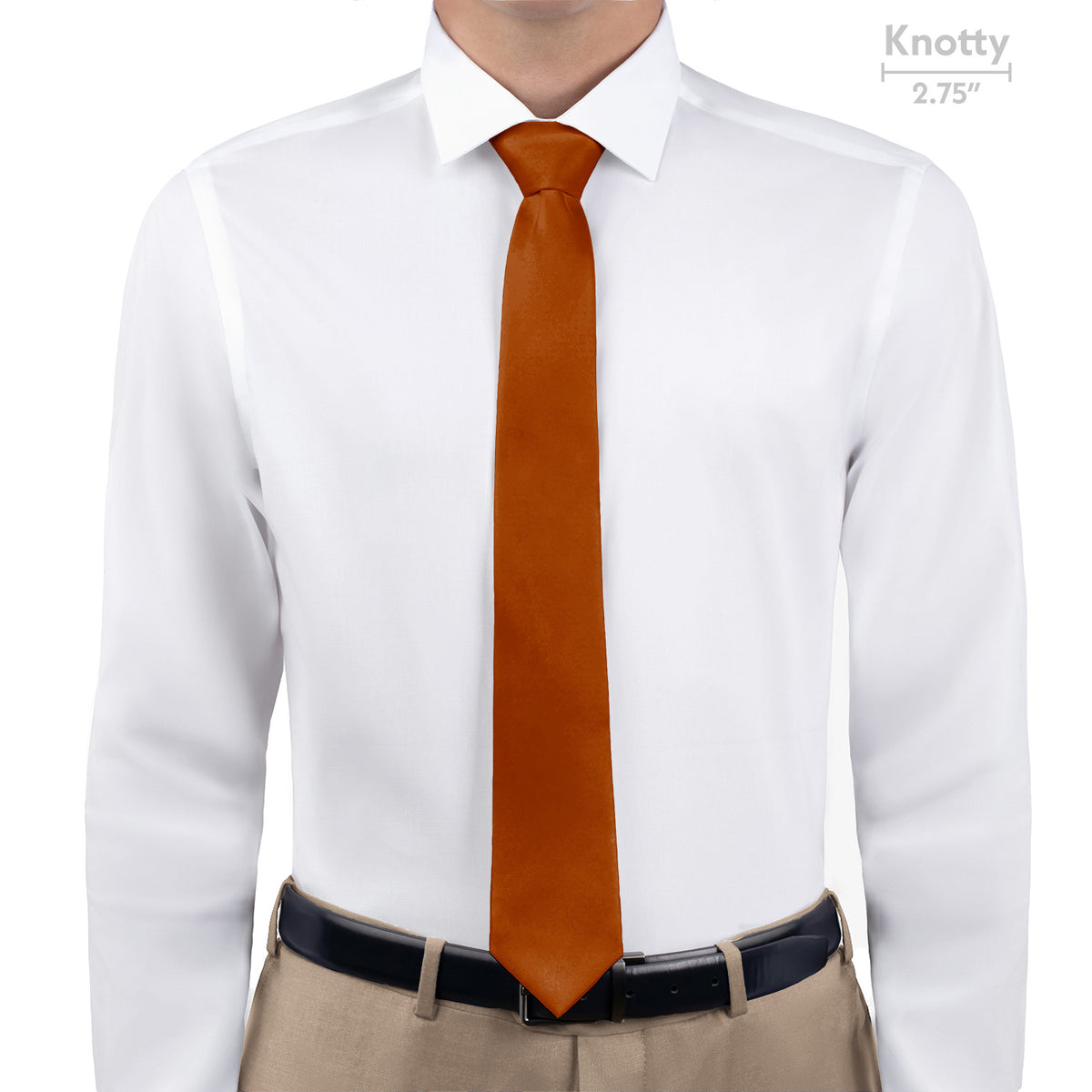 Azazie Burnt Orange Necktie - Knotty - Knotty Tie Co.