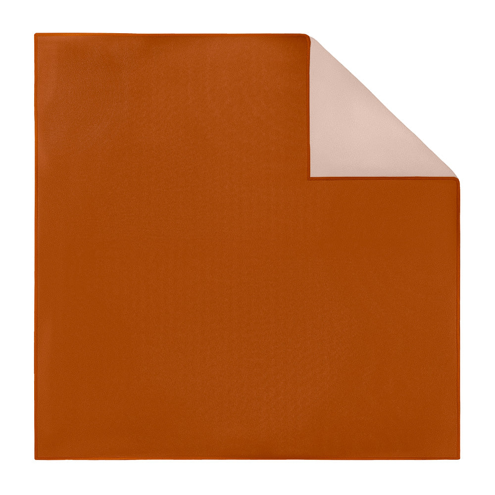 Azazie Burnt Orange Pocket Square - Printed - Knotty Tie Co.