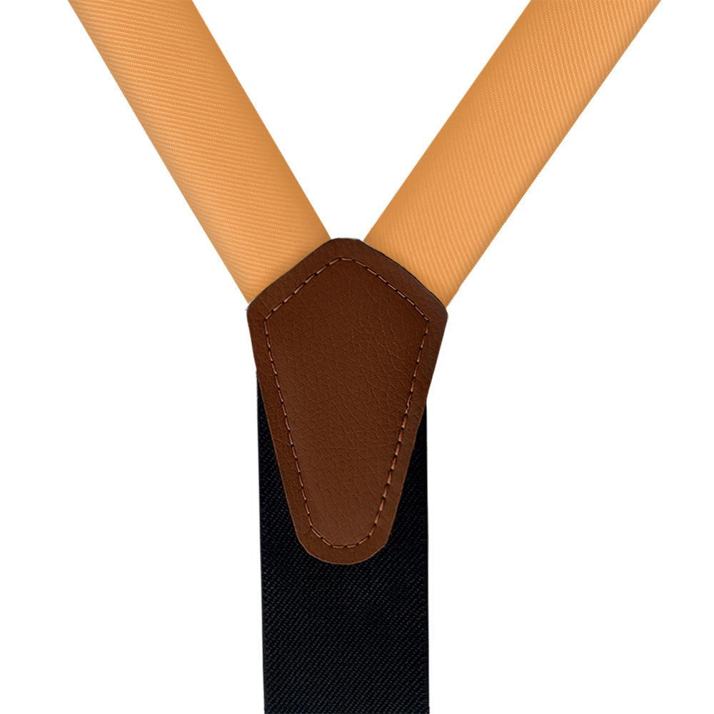 Azazie Butterscotch Suspenders - Vegan Leather Y-Back - Knotty Tie Co.